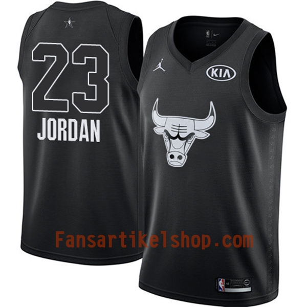 NBA Chicago Bulls Trikot Michael Jordan 23 2018 All-Star Jordan Brand Schwarz Swingman - Herren